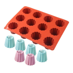 Molde Silicona 12 Mini Budin Flan Donas -40º A 230º - Imagen 4