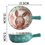 Plato Hondo Estilo Cazuela Copetin Cerámica Con Asa 15cm - Imagen 10