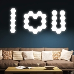 Lampara Touch Moderna Hexagonal Led Original Decoracion Hoga - Imagen 6