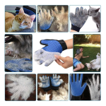 Guante Cepillo Goma Peina Saca Pelos Perros Gatos Mascotas - Imagen 2