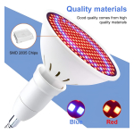 Lampara 200 Led X2 Espectro Cultivo Plantas Flores + Pinza - Imagen 3