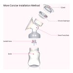 Extractor De Leche Eléctrico Usb Masajeador Ordeñador Bebe C - Imagen 16