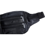 Riñonera En Cuero Pu Unisex Varios Bolsillos Ajustable - Imagen 7