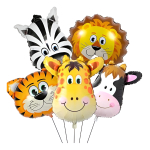 Globos Metálicos Helio Para Cumpleaños Setx2 Animales Selva - Imagen 17