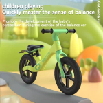 Bicicleta Metal Sin Pedales P/ Niños Ruedas Goma +accesorios - Imagen 4