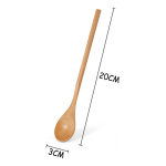 Cuchara Larga En Bambu Para Café Bebidas Especias - 20cm - Imagen 9