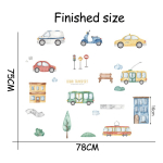 Vinilo Infantil Decorativo De Pared Ciudad - Imagen 2