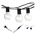 Guirnalda Guia De 25+1 Luces Vidrio Vintage Exterior E Inter - Imagen 2