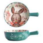 Plato Hondo Estilo Cazuela Copetin Cerámica Con Asa 15cm - Imagen 7