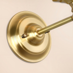 Lampara Aplique De Pared Estilo Vintage Cobre Estructura Dorado - Imagen 5