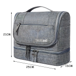 Neceser Travel Organizador Para Colgar Color Gris Diseño De La Tela Gris - Imagen 9
