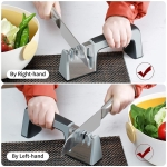 Afilador De Cuchillos Y Tijeras 4 En 1 Acero Inoxidable - Imagen 5