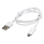 Cable Usb A Micro Usb Negro Blanco Samsung Calidad Premium(R) - Imagen 2
