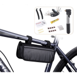Kit De Herramientas Bicicleta Reparación Con Inflador Gris - Imagen 3