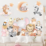 Vinilo Infantil Decorativo De Pared Animales - Imagen 2