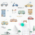 Vinilo Infantil Decorativo De Pared Ciudad - Imagen 6