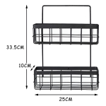 Organizador Soporte Estante Colgante Almacenar Baño Cocina - Imagen 7