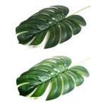 Hojas Artificiales Costilla Adán 70x30cm Flores,plantas - Imagen 2