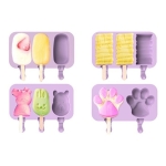 Molde De Silicona Para Helado Varios Modelos + 50 Palitos - Imagen 2