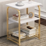 Mesa De Centro Para Estar Dormitorio Textura Mármol Grande - Imagen 6