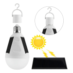 Lampara Led Solar Bombita 12w E27 + Conector - Imagen 2