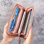 Billetera Tarjetero Doble Para Mujeres Monedero - Imagen 5