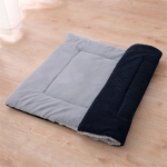 Almohadón Cucha Cama Para Mascotas Perro Gato De Interior Color Gris Diseño Liso - Imagen 4