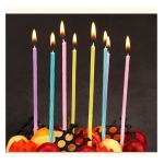 Velas De Colores Para Cumpleaños Fiestas Decorativas X8 - Imagen 2