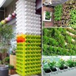 Maceta Para Pared Apilable Y Amurable Jardin Vertical Doble - Imagen 5