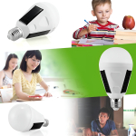 Lampara Led Solar Bombita 12w E27 + Conector - Imagen 6