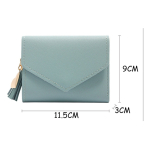 Billetera Dama Tarjetero Con Cierre En Cuero Pu - Lisa - Imagen 7