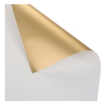 Pack X20 Papel De Regalo Metalizado Dorado Envoltorio Cumple - Imagen 2