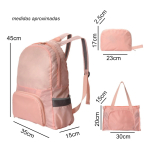Mochila Bolso Impermeable Plegable 2 En 1 Portátil 25 Litros - Imagen 32