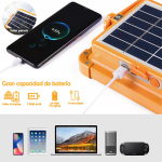 Foco Farol Led Solar Varias Funciones Power Bank Camping - Imagen 6