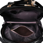 Cartera Mochila Urbana Con Peluche Dama De Cuerina - Imagen 4