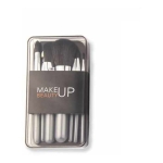 Set 7 Pinceles Maquillaje Brochas Profesional Con Estuche - Imagen 2