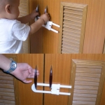 Traba X2 Puertas Seguridad P/ Bebés Muebles Proteción Tipo U - Imagen 3