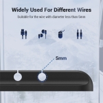 Organizador Cables No Enreda Escritorio Mesa Para 5 Cables - Imagen 3