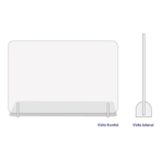 Mampara Protectora Pantalla Para Escritorio Separador - Imagen 2