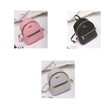 Mini Mochila Bandolera Simil Cuero Moderna Chica - Imagen 9