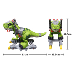 Juguete Dinosaurio Robot Con Ruedas Tiranosaurio Niño - Imagen 2