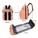 Cuna Bolso Maternal Bebé Cambiador 26lts Calidad Premium - Imagen 11