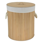 Cesto Para Ropa Sucia Gran Capacidad Bambu Con Tapa 50x35 - Imagen 6