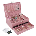 Joyero Organizador De 3 Capas Para Joyas Anillos Pulseras - Imagen 8