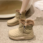 Bota Invierno Abrigadas Botita Calentita Nieve Con Piel - Imagen 5