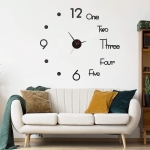 Reloj De Pared 3d Con Números Grandes Decoración - Imagen 11