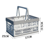 Canasto Cesto Plegable Supermercado Organizacion Mediano - Imagen 7