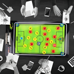 Tabla Pizarra Táctica Fútbol Basket Números Imantados - Imagen 7