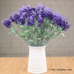 Ramo Artificial De Flores Lavanda Color Violeta Oscuro - Imagen 4