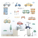Vinilo Infantil Decorativo De Pared Ciudad - Imagen 2
